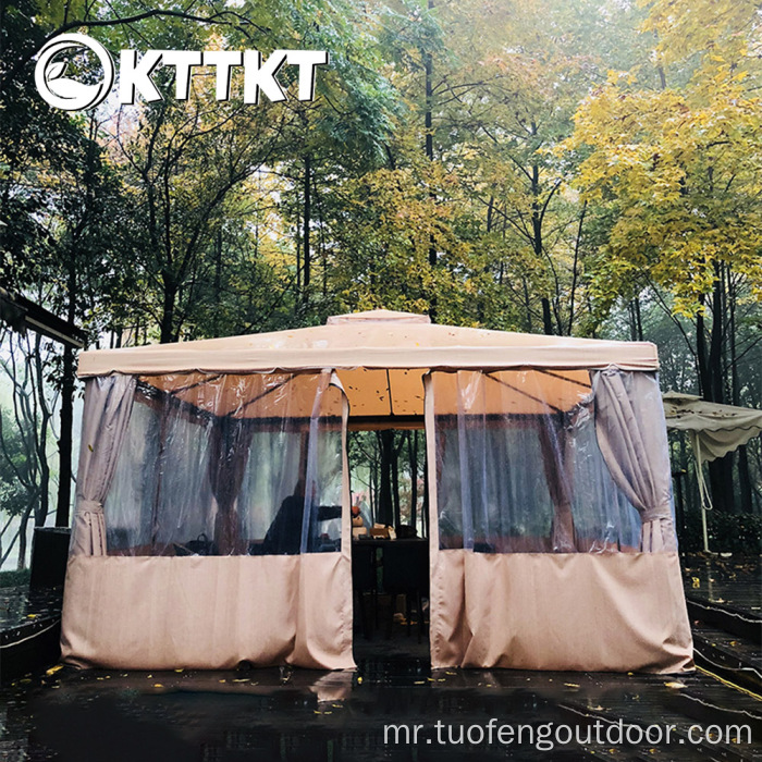 आउटडोअर कॅम्पिंग रोमन मंगोलियन प्रशस्त पेर्गोला